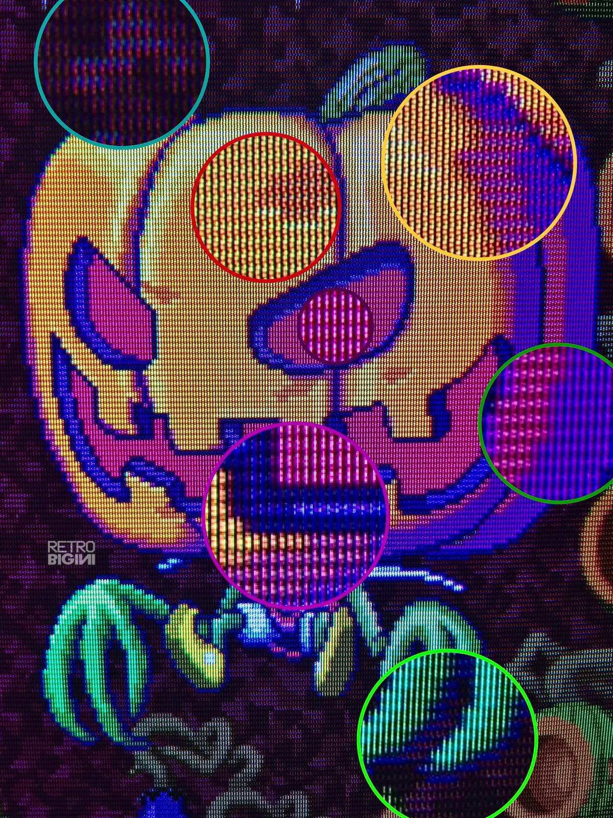 Zucche con le scanline