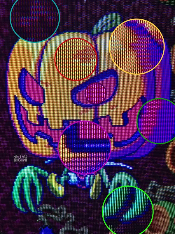 Zucche con le scanline